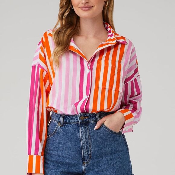 BEACH RIOT
ALEXA TOP plus size PL STRIPES NWT in packaging - Picture 2 of 5